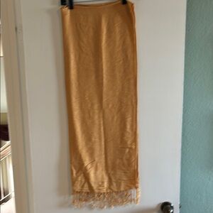 Pashmina Luxurious Gold Silk Scarf